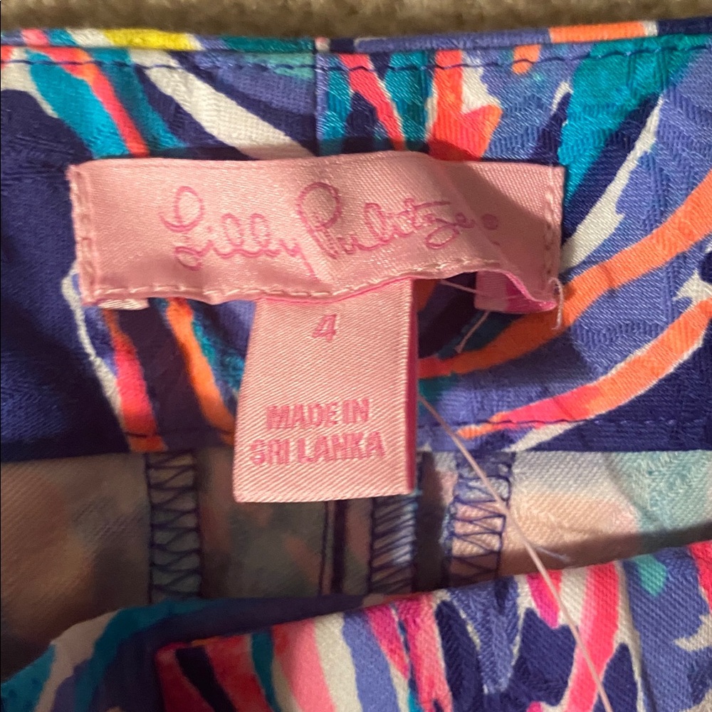 Lilly Pulitzer NWT size 4 true blue seas the day ankle pants - Picture 5 of 8
